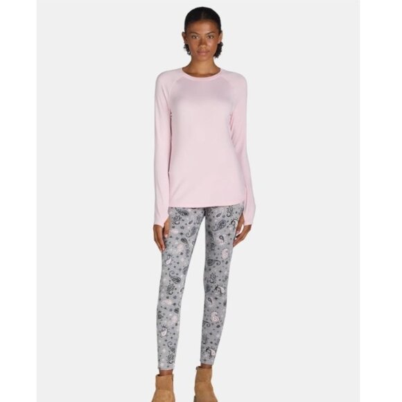 NEW 2Pc XL Soft Women's Paisley Climate Right Base Layer Set - Picture 3 of 8